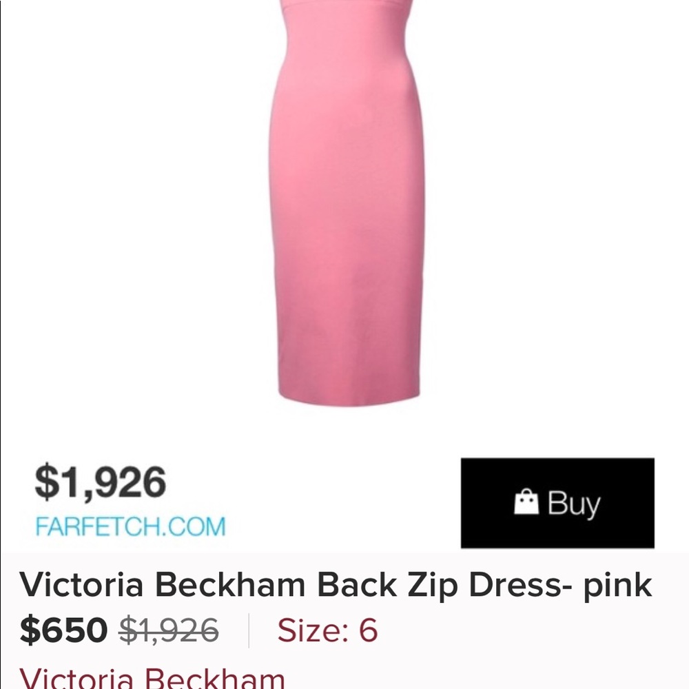 Victoria Beckham pink pencil dress. - Picture 3 of 5